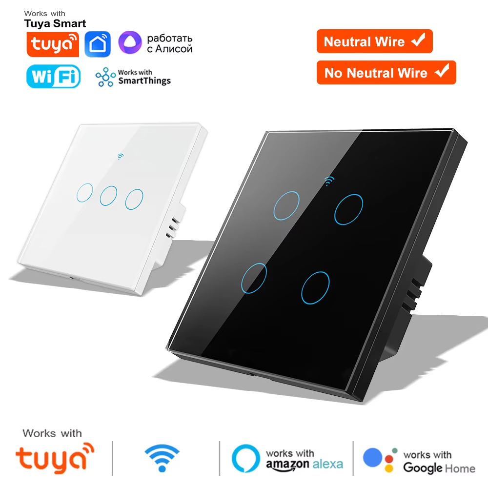 Smart Light Switch Wifi - Interruptor de pared táctil WiFi RF