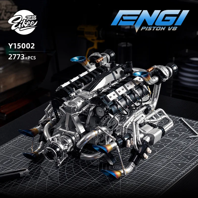 Stem Robotics Kit - Kit de construcción de motor V8