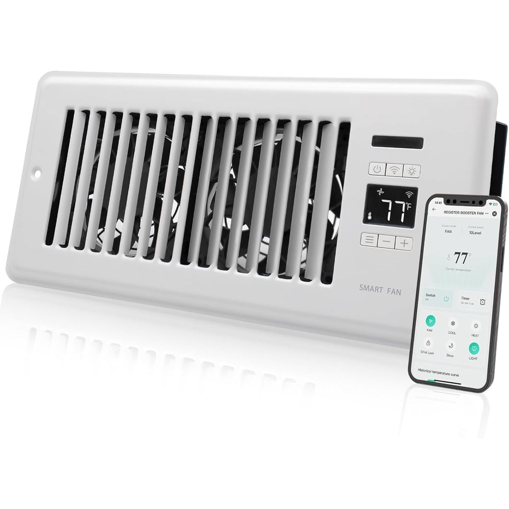 Wifi Thermostat - Ventilador de registro súper silencioso para