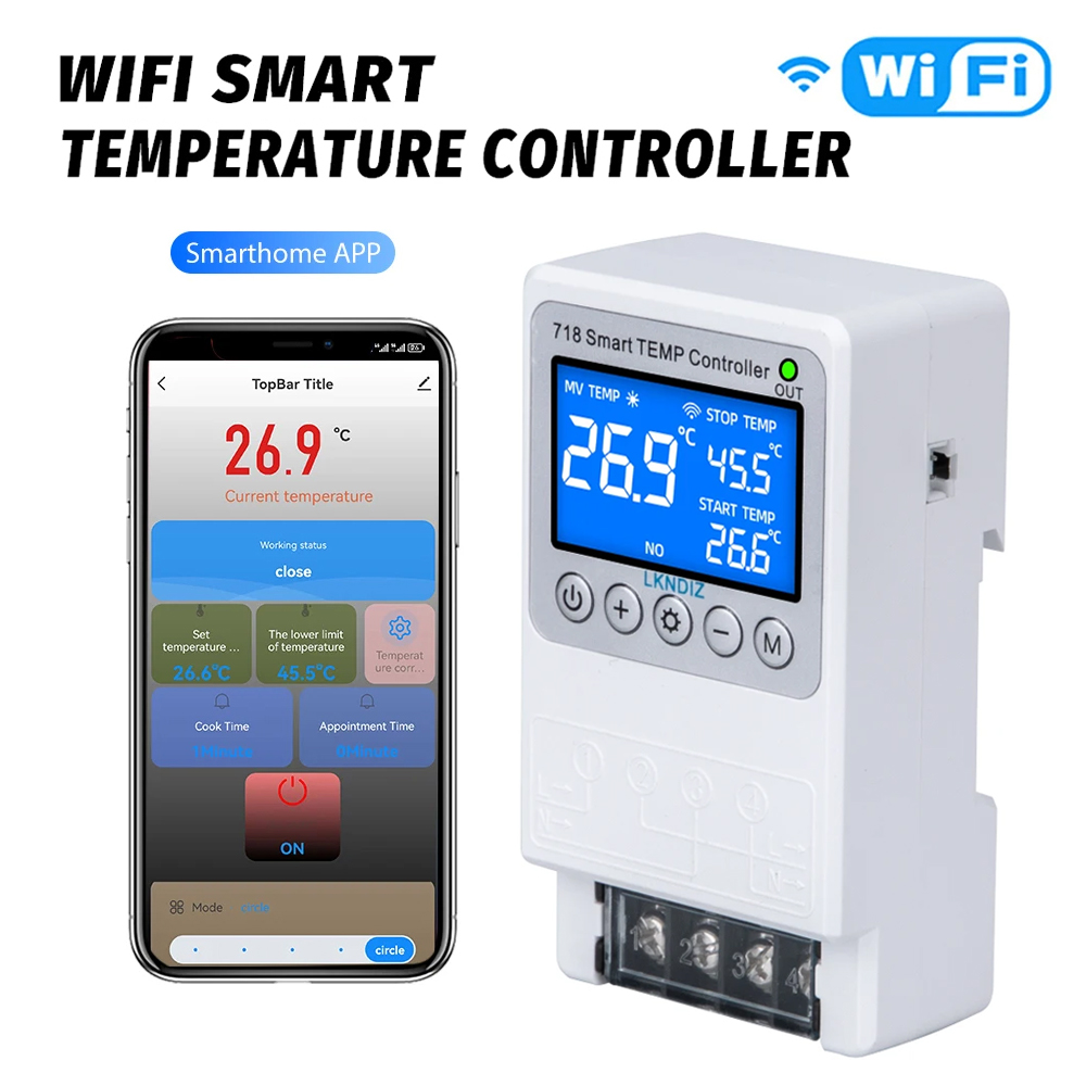 Controlador WIFI inteligente d - Wifi Thermostat reseña y precio