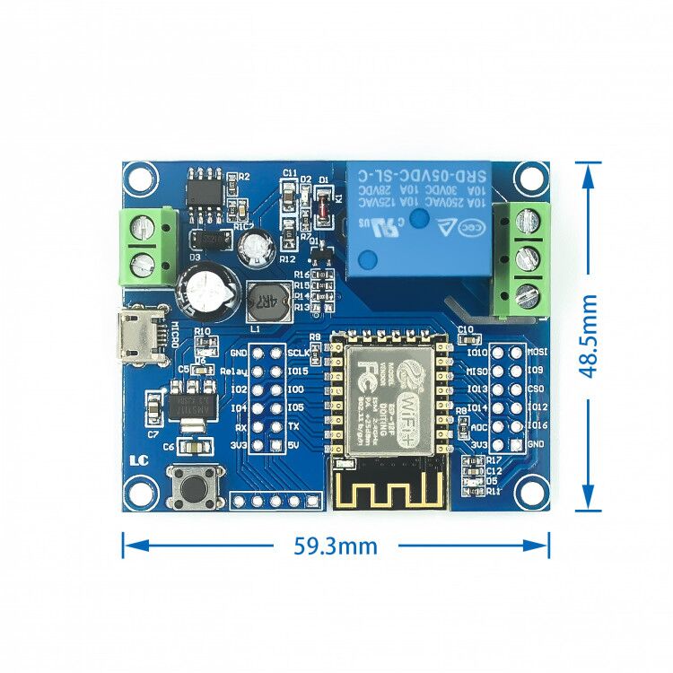 Fuente de alimentación DC5-80V - Esp8266 Relay Module reseña y precio