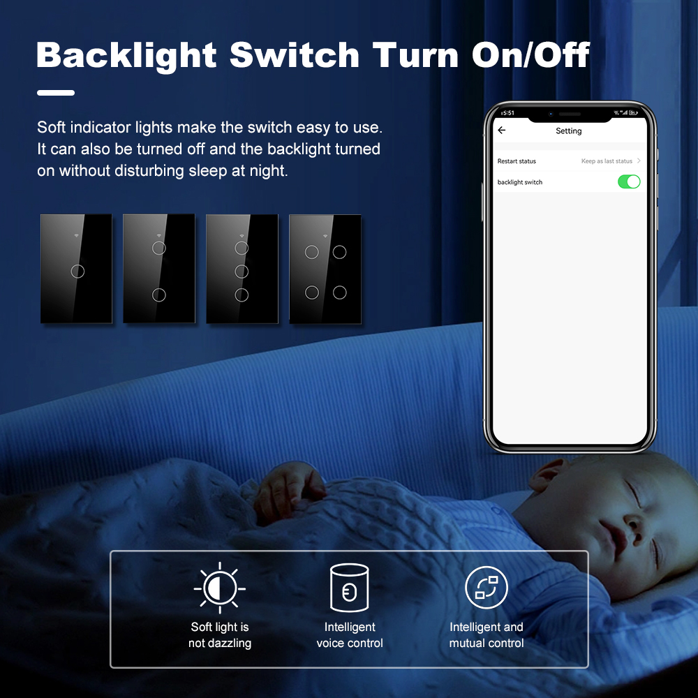 Interruptor de Luz Táctil Inte - Smart Light Switch Wifi reseña y precio