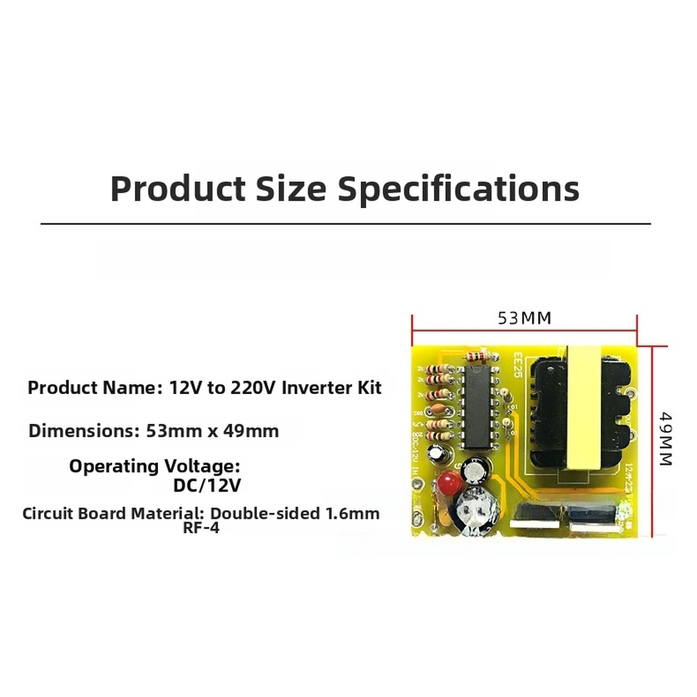 Kit de inversor DC 12V a AC 22 - Electronics Project Kit reseña y precio